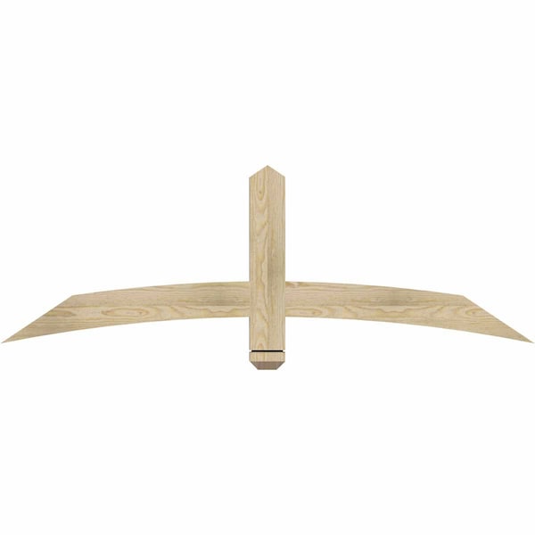 Ekena Millwork Bellingham Rough Sawn Timber Gable Bracket, Douglas Fir, 60"W x 20"H x 2"D x 4"F, 8/12 Pitch GBW060X20X0204BEL00RDF - main